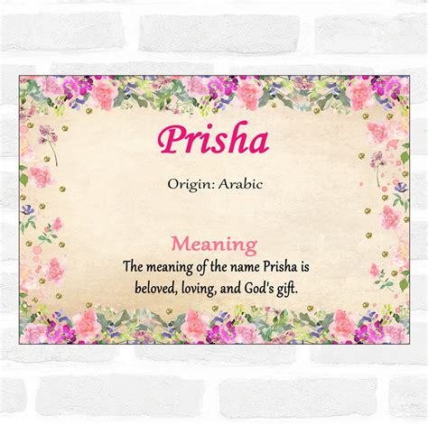 prisaa meaning